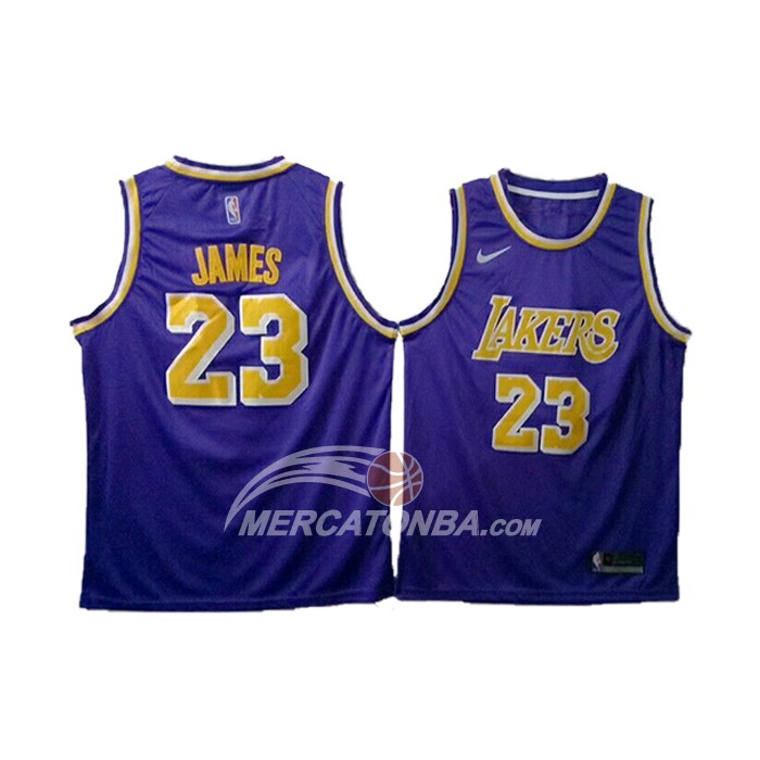 Maglia Los Angeles Lakers Lebron James Viola
